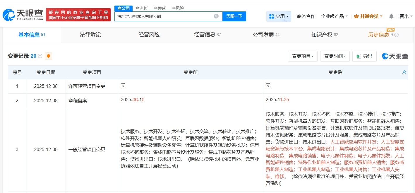 地瓜机器人新增多项AI业务